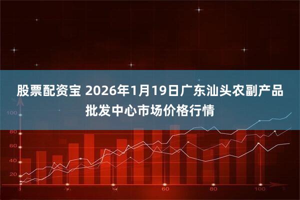 股票配资宝 2026年1月19日广东汕头农副产品批发中心市场价格行情